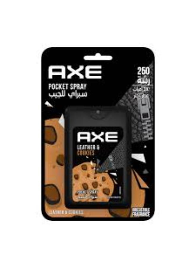 AXE DARK LEATHER & COOKIES POCKET SPRAY 17ML